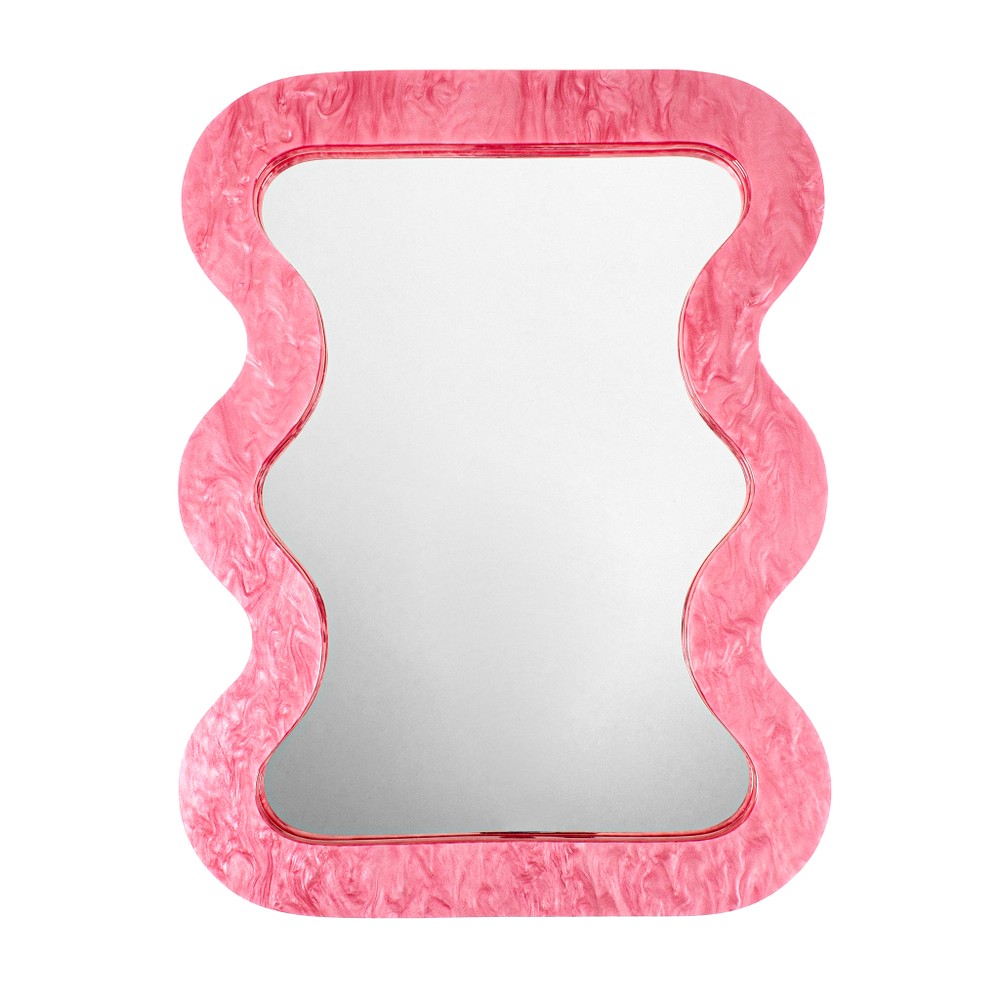 Espelho Wavy Baby Pink
