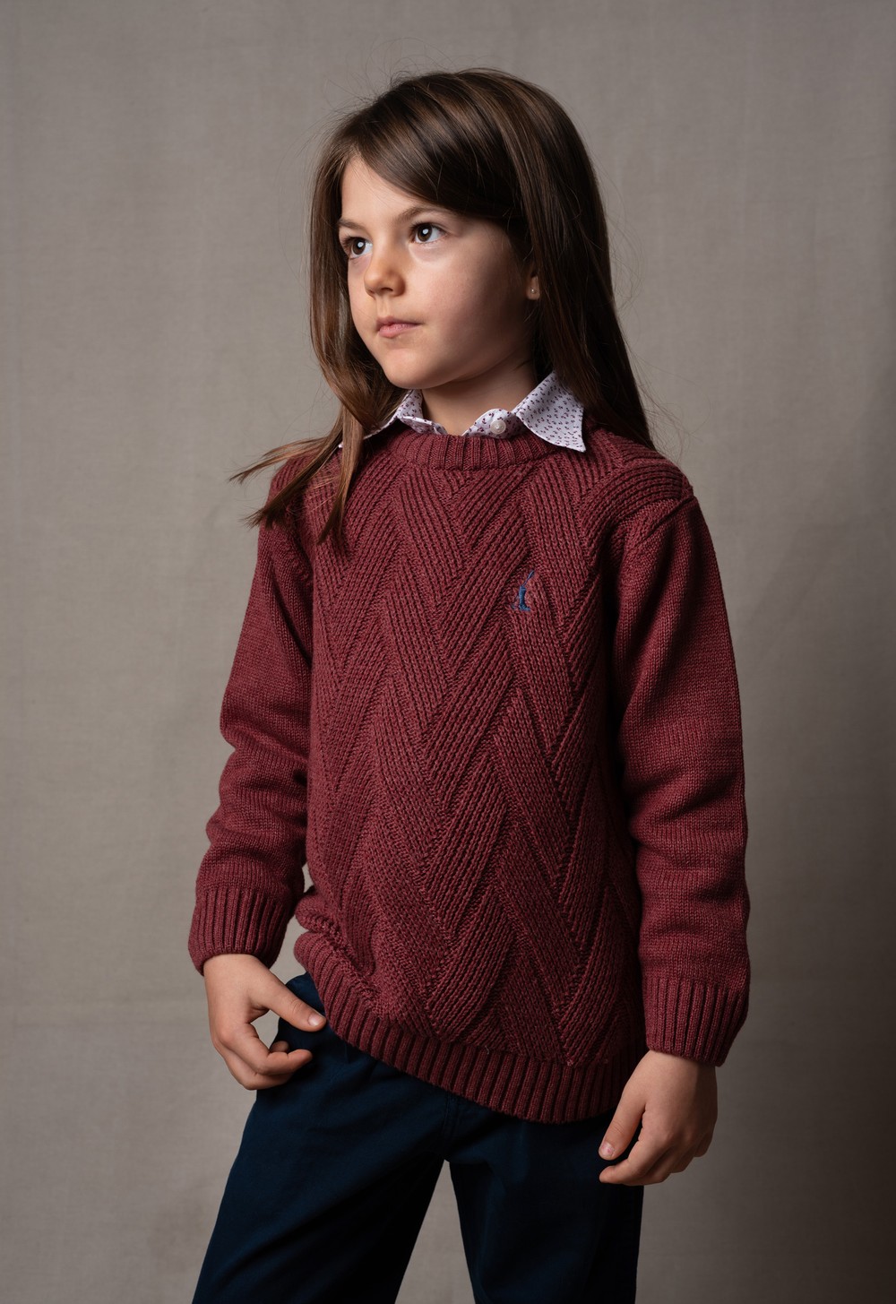 Sweater Infantil LC 21321 Bordô