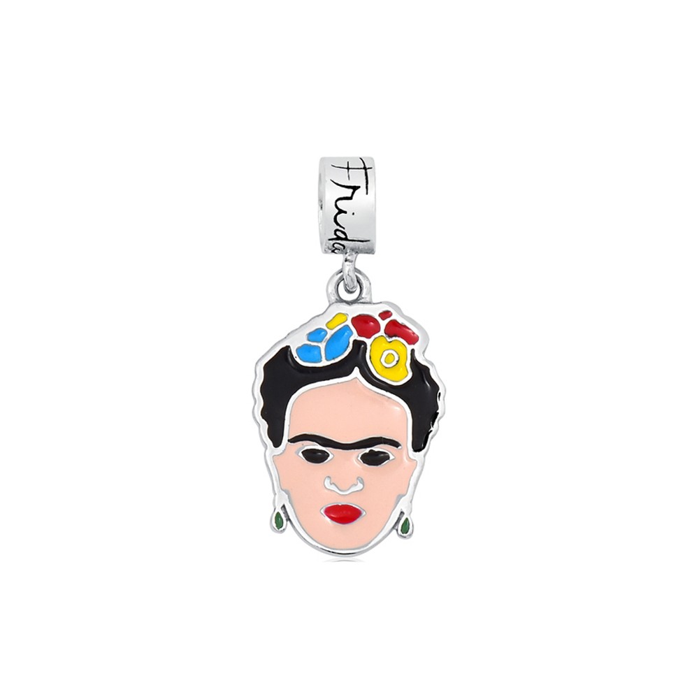 Imagem do produto Berloque Frida com Resina Prata 925 Coleção Frida Kahlo