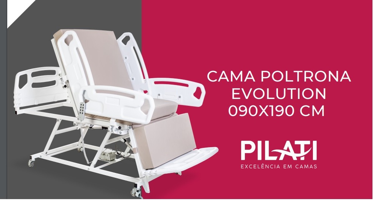 Foto do produto  Cama / Poltrona Evolution 4 Movimentos Fawler 90X210 com Elevação até 120Kg 