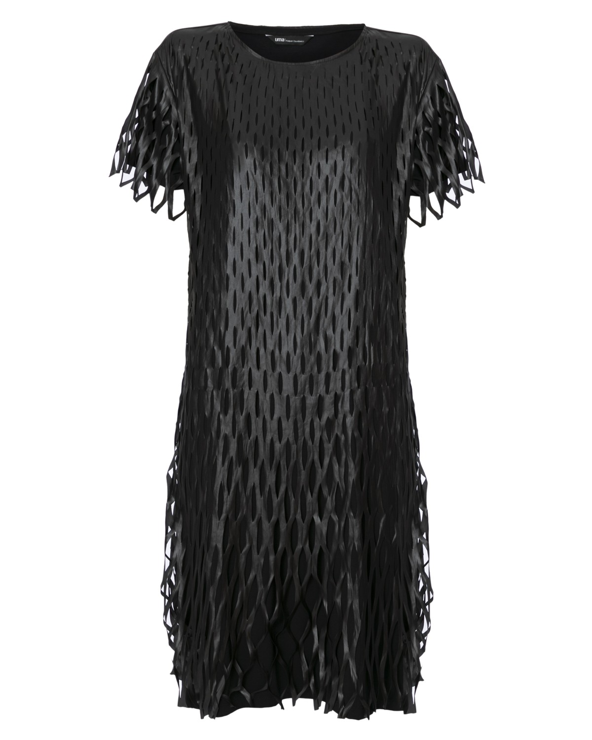 vestido midi com recortes a laser | midi dress with laser cutouts
