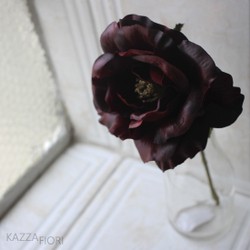 Rose Gérbera Artificial - Vermelho Escuro
