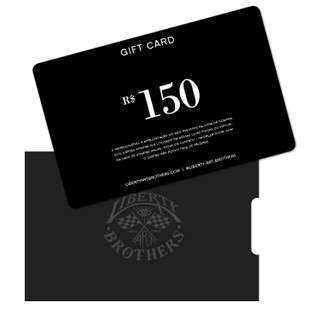 E - Gift Card R$ 150 |  E - Gift Card U$ 38