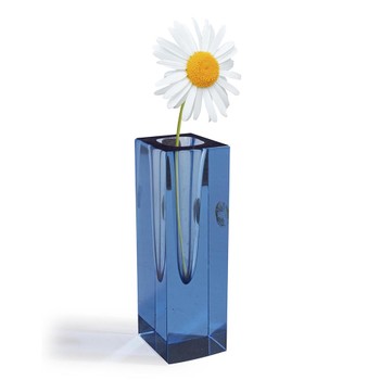 Foto do produto vaso solitário Murano azul