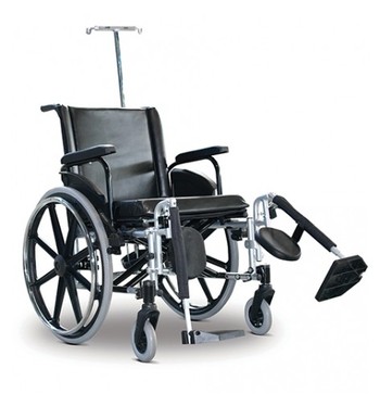 Cadeira de Rodas ULX Hospitalar até 160kg (assento 50cm) Ortobras