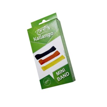 Kit 3 Mini Bands Kallango Fit Basic Intensidades  Leve/Médio/Forte