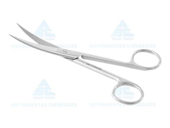 Tesoura Cirúrgica Fina/Fina 15cm Curva - ABC