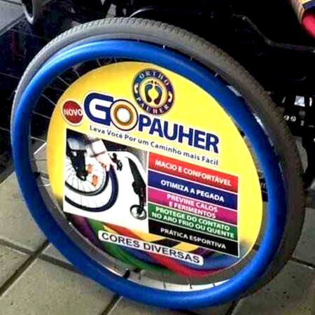 Protetor Emborrachado para Aro Impulsor de Cadeira de Rodas GoPauher Orthopauher