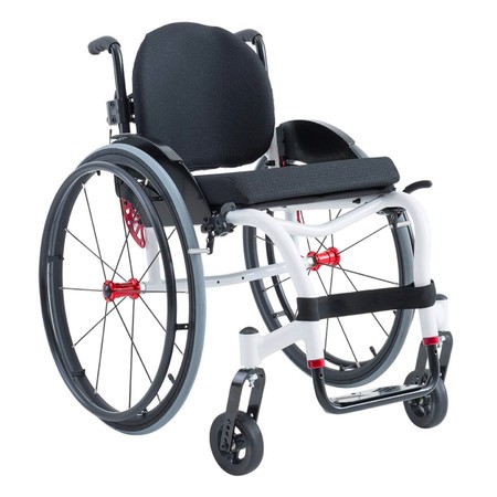 Cadeira de Rodas Monobloco Star Lite Premium Ortobras Alumínio com Encosto Rígido Hummel Anatômico Peso Leve