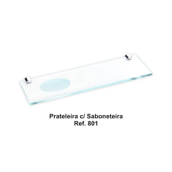 Foto do produto Prateleira Reflexos Box Cristal 801 C/sabonet