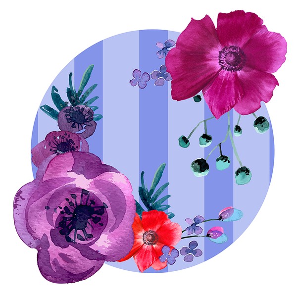 Foto do produto sousplat - floral lilás