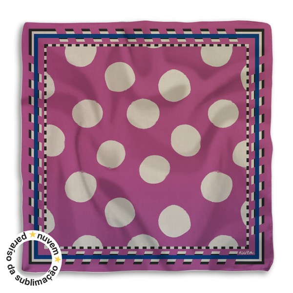 Foto do produto lenço coleção primavera/verão - rosa com cinza