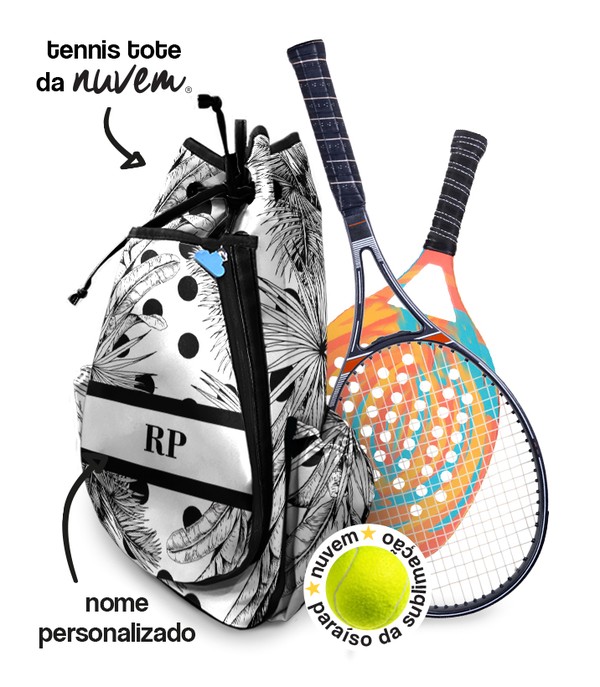 Foto do produto tennis tote raqueteira unissex - folhagem pb