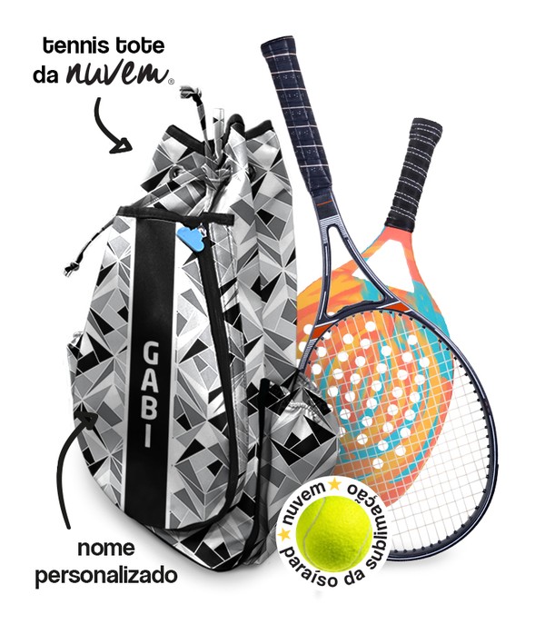 Foto do produto tennis tote raqueteira unissex - geométrico PB