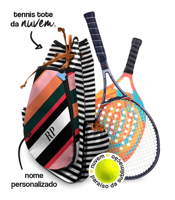 Foto do produto tennis tote raqueteira unissex - fashion listras