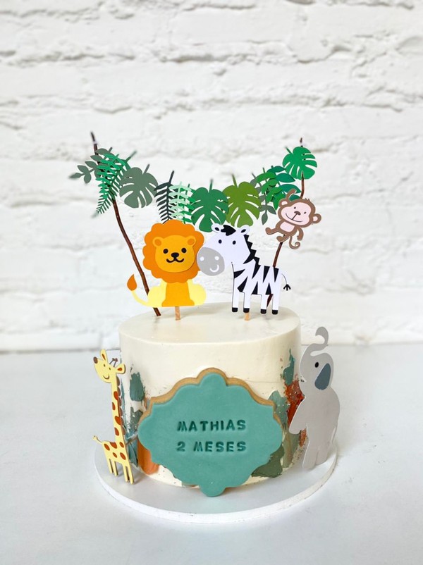 Foto do produto bolo safari infantil