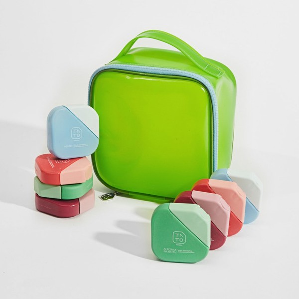 Foto do produto kit senses (verde) - 8 loções + necessaire da Tato
