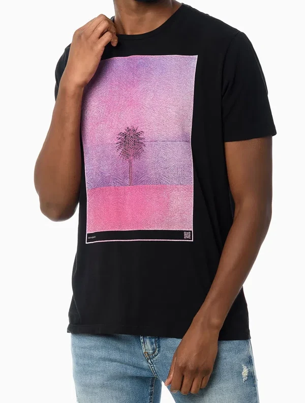 Foto do produto Camiseta Calvin Klein MC CKJ Pink Palm
