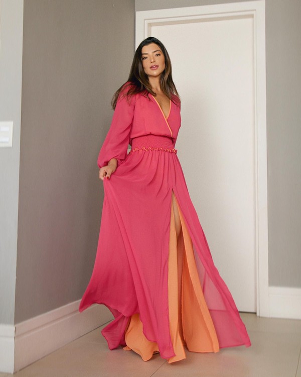 Foto do produto Vestido Longo com Fenda Santorini