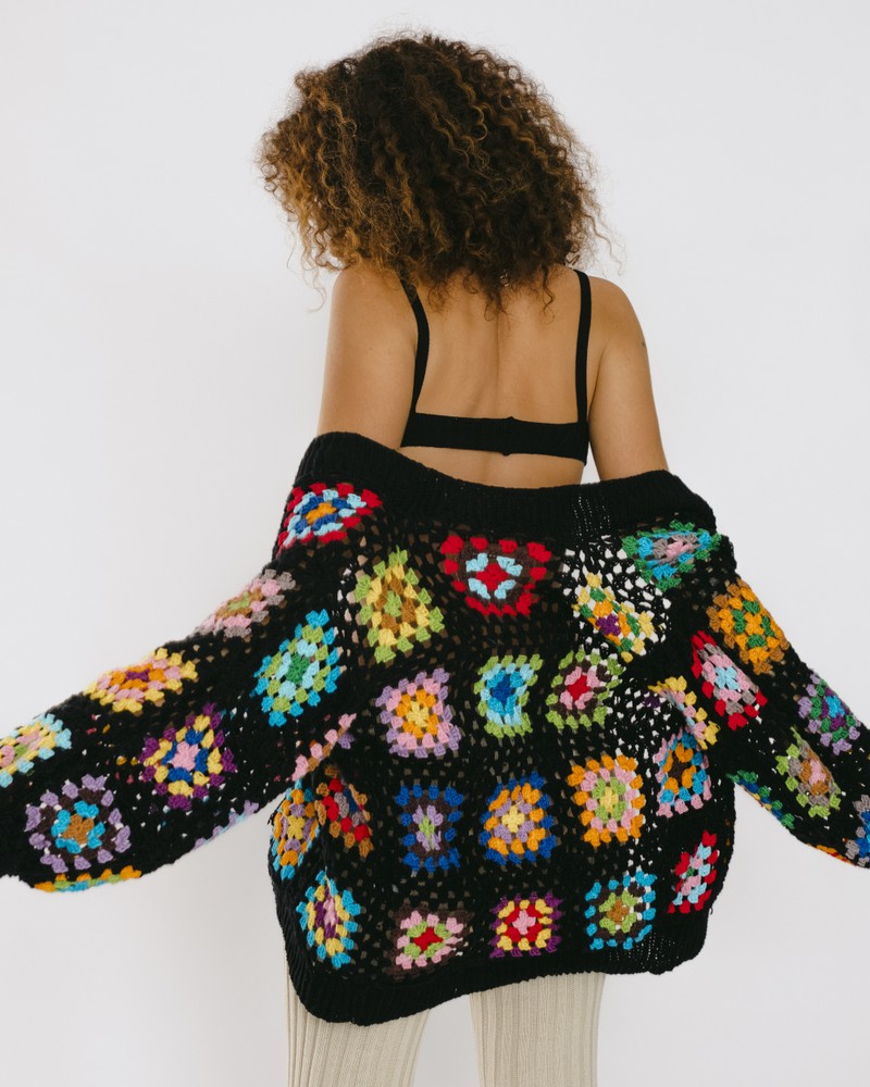 Casaco Lilo Crochet Colorido