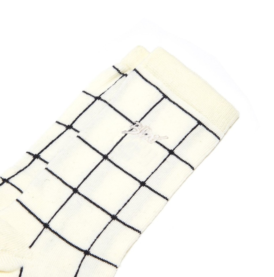 Grid Socks Branca