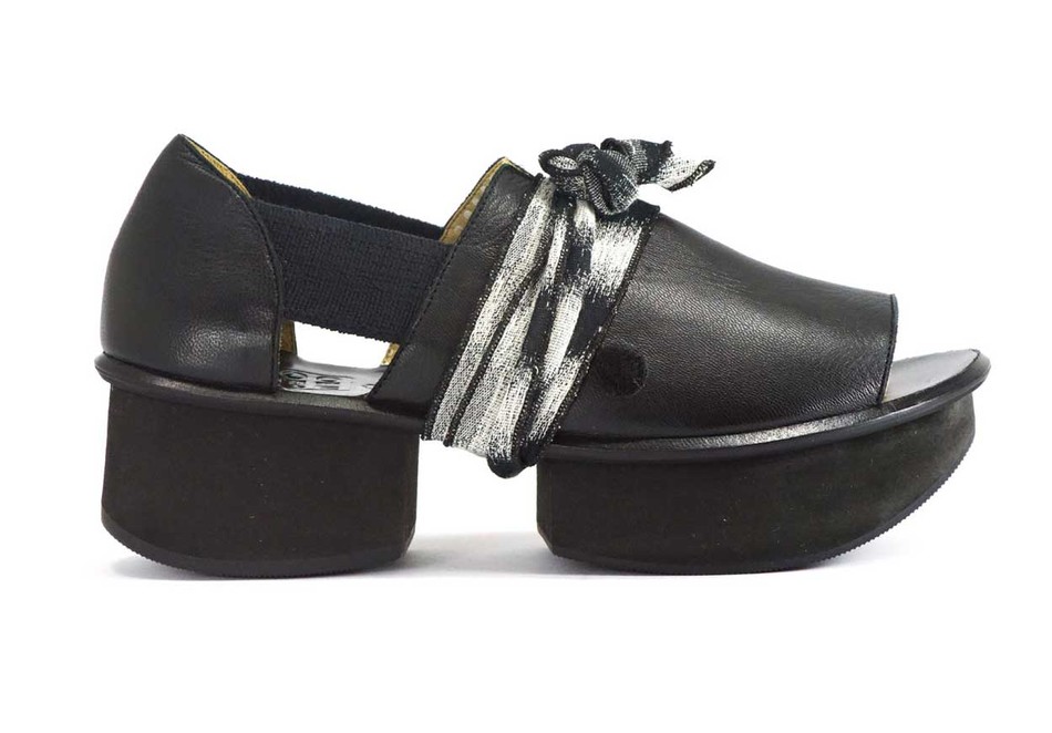 Sandália Plataforma Origami Platoo Preta + Acessórios|Origami Platoo  Sandal Black + Accessories