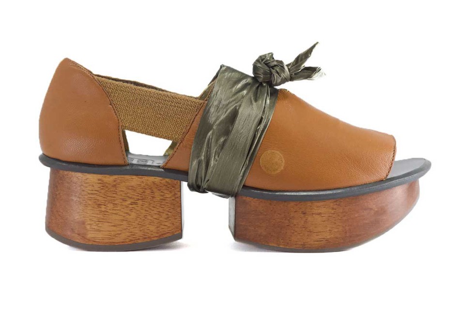 Sandália Plataforma Origami Platoo Caramelo + Acessórios|Sandal  Origami Platoo Caramel+ Accessories