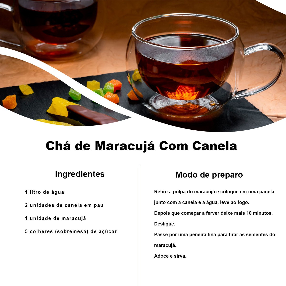 Chá de Maracujá - Passiflora alata Dryander - 100g
