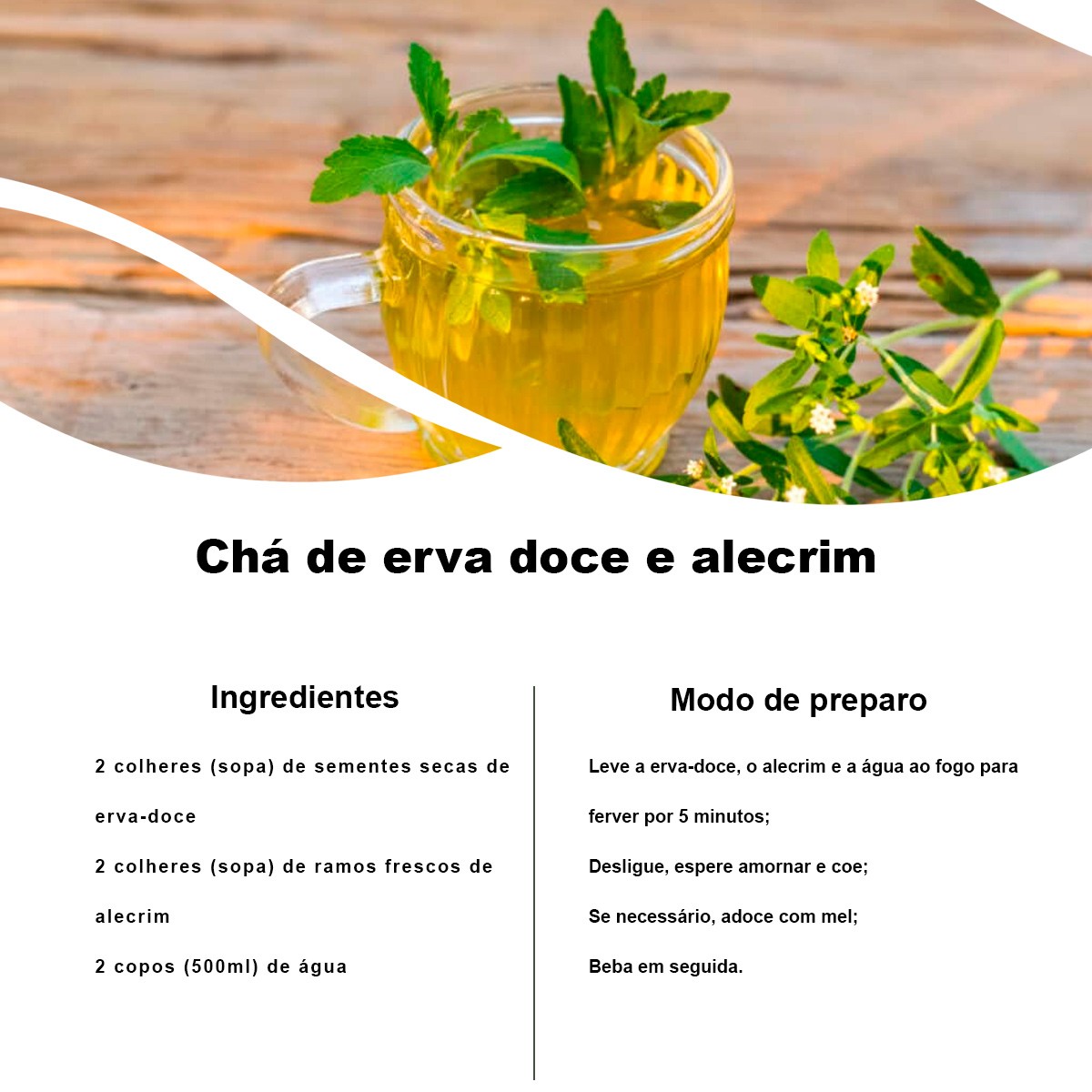 Chá de Erva Doce - Pimpinella anisum L. - 100g